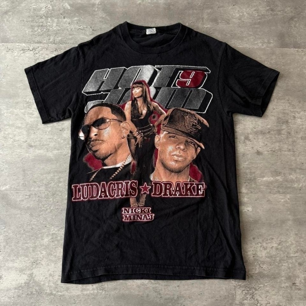 Y2K Vintage 2000s Hot 9 Jam Concert Rap TShirt Drake Nicki Minaj Ludacris